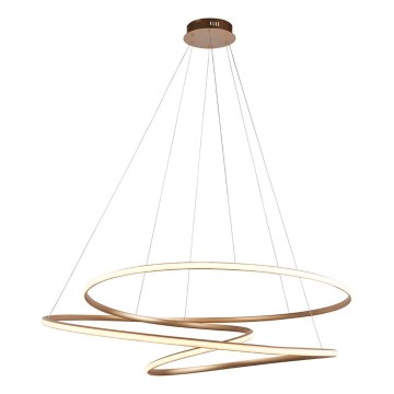 Endon 97645 - Ρυθμιζόμενος LED πολυέλαιος σε καλώδιο TWIRL LED/131W/230V 3000K χρυσό