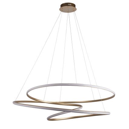 Endon 97645 - Ρυθμιζόμενος LED πολυέλαιος σε καλώδιο TWIRL LED/131W/230V 3000K χρυσό