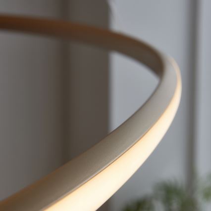 Endon 97645 - Ρυθμιζόμενος LED πολυέλαιος σε καλώδιο TWIRL LED/131W/230V 3000K χρυσό