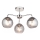Endon 97971 - Επιφανειακό φωτιστικό οροφής DIMPLE 3xE14/7W/230V γυαλιστερό χρώμιο/καπνιστό γκρι