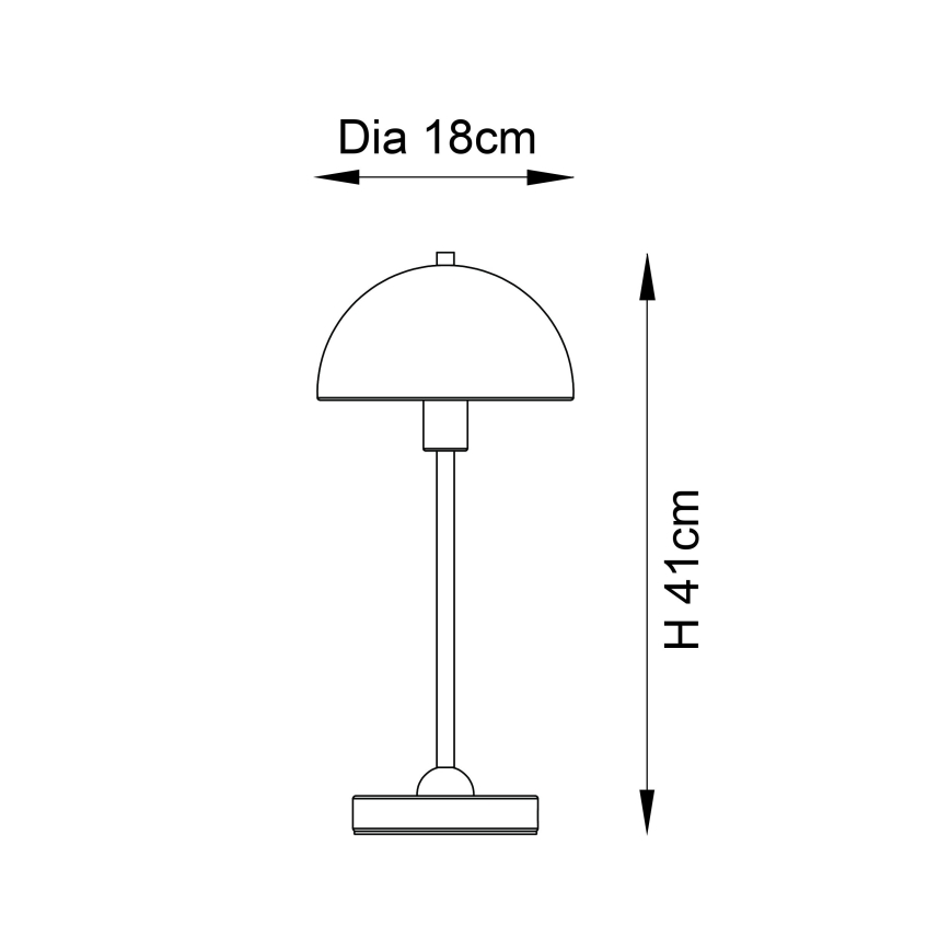 Endon 98496 - Επιτραπέζιο φωτιστικό SAROMA 1xE14/7W/230V κεραμιδί