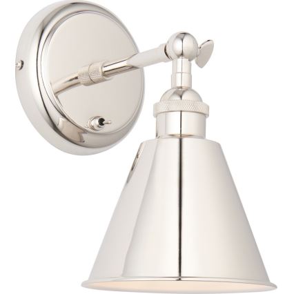 Endon 98716 - Επιτοίχιο σποτ φωτιστικό HALLE 1xE14/40W/230V γυαλιστερό χρώμιο