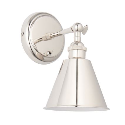 Endon 98716 - Επιτοίχιο σποτ φωτιστικό HALLE 1xE14/40W/230V γυαλιστερό χρώμιο