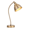 Endon 98747 - Eπιτραπέζιο φωτιστικό FRANKLIN 1xE14/7W/230V ορείχαλκος