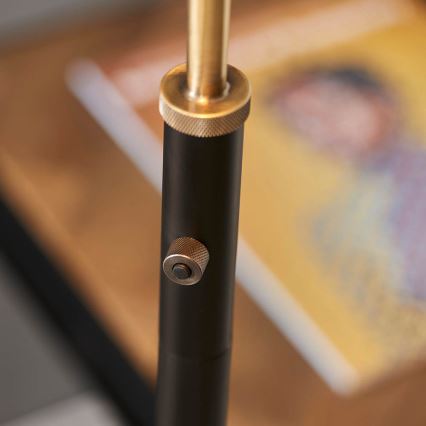 Endon 98748 - Επιδαπέδιο φωτιστικό FRANKLIN 1xE27/10W/230V μπρούτζινο/μαύρο