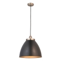 Endon 98749 - Κρεμαστό φωτιστικό με καλώδιο FRANKLIN 1xE27/10W/230V μαύρο/ορείχαλκος