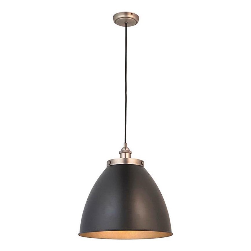 Endon 98749 - Κρεμαστό φωτιστικό με καλώδιο FRANKLIN 1xE27/10W/230V μαύρο/ορείχαλκος