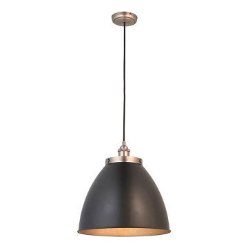 Endon 98749 - Κρεμαστό φωτιστικό με καλώδιο FRANKLIN 1xE27/10W/230V μαύρο/ορείχαλκος
