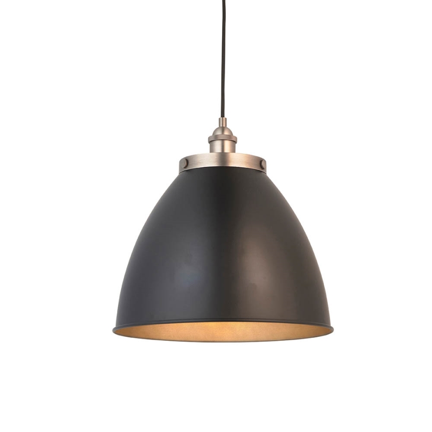 Endon 98749 - Κρεμαστό φωτιστικό με καλώδιο FRANKLIN 1xE27/10W/230V μαύρο/ορείχαλκος