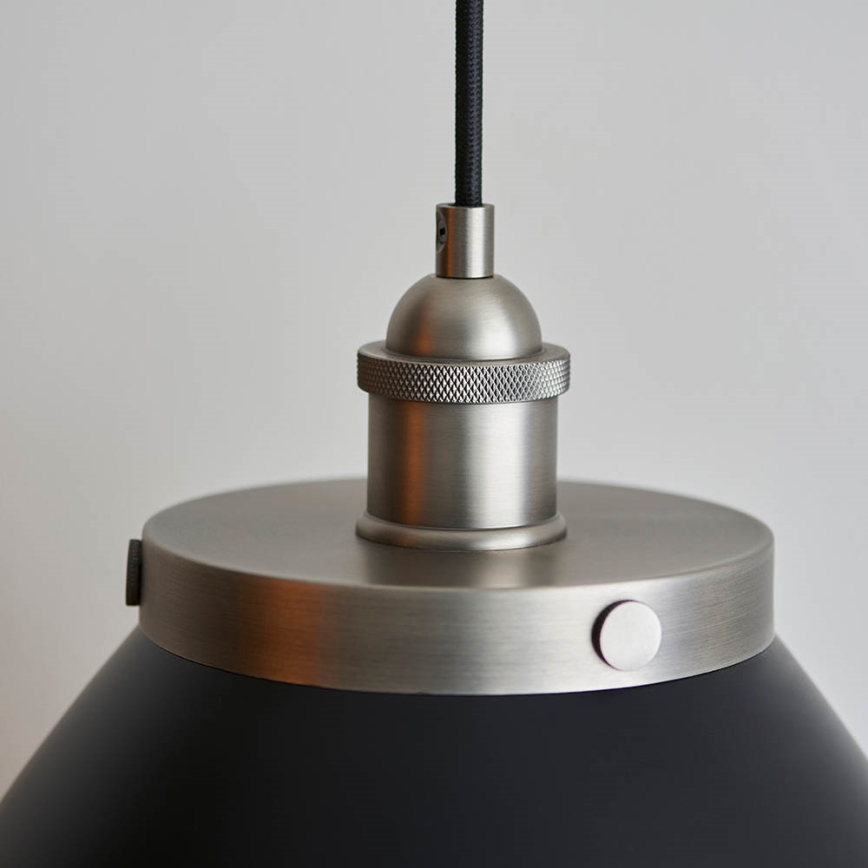 Endon 98749 - Κρεμαστό φωτιστικό με καλώδιο FRANKLIN 1xE27/10W/230V μαύρο/ορείχαλκος