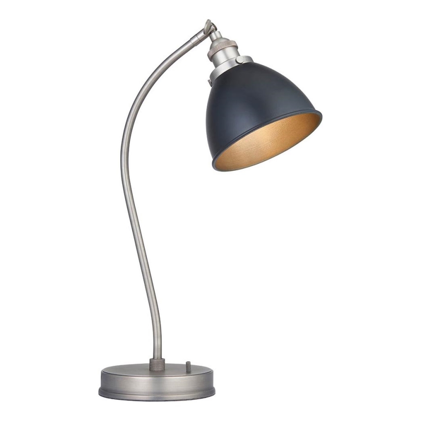 Endon 98752 - Επιτραπέζιο φωτιστικό FRANKLIN 1xE14/7W/230V ματ χρώμιο/ανθρακί
