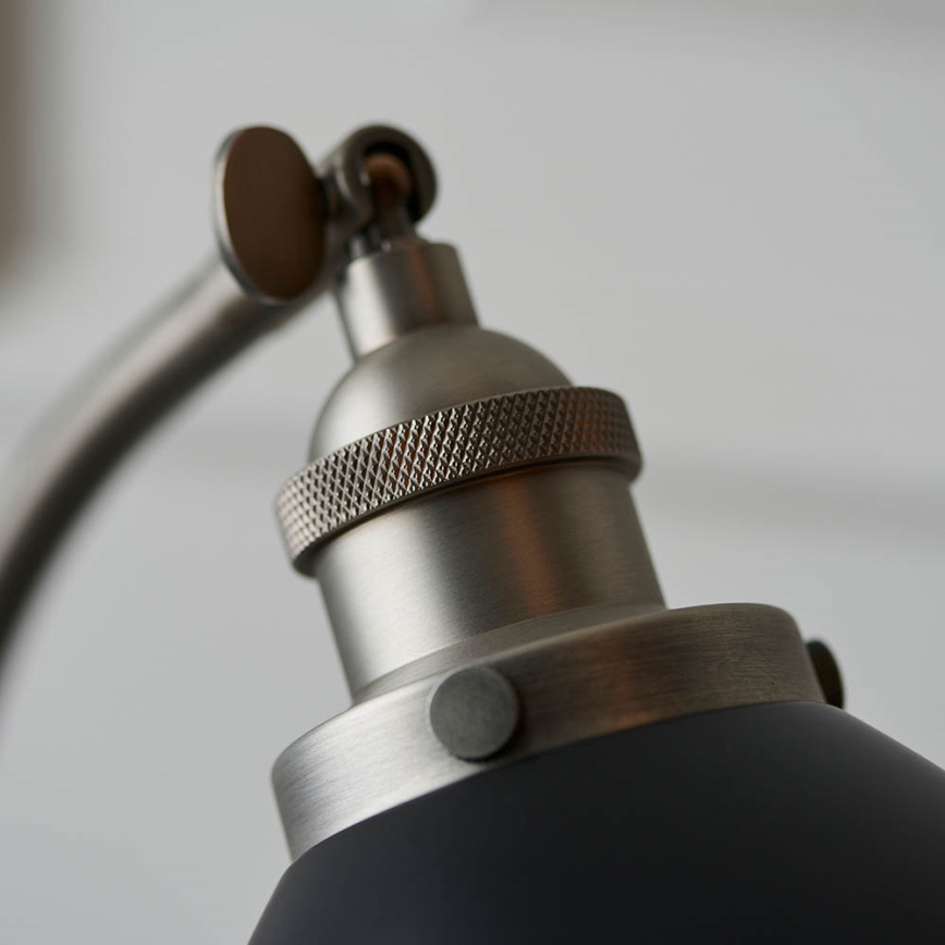 Endon 98752 - Επιτραπέζιο φωτιστικό FRANKLIN 1xE14/7W/230V ματ χρώμιο/ανθρακί