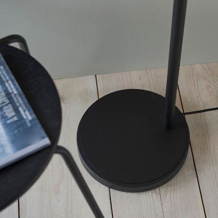 Endon 98753 - Επιδαπέδιο φωτιστικό FRANKLIN 1xE27/10W/230V ματ χρώμιο/ανθρακί