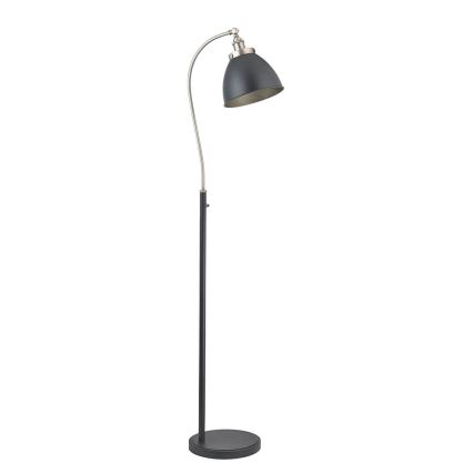Endon 98753 - Επιδαπέδιο φωτιστικό FRANKLIN 1xE27/10W/230V ματ χρώμιο/ανθρακί