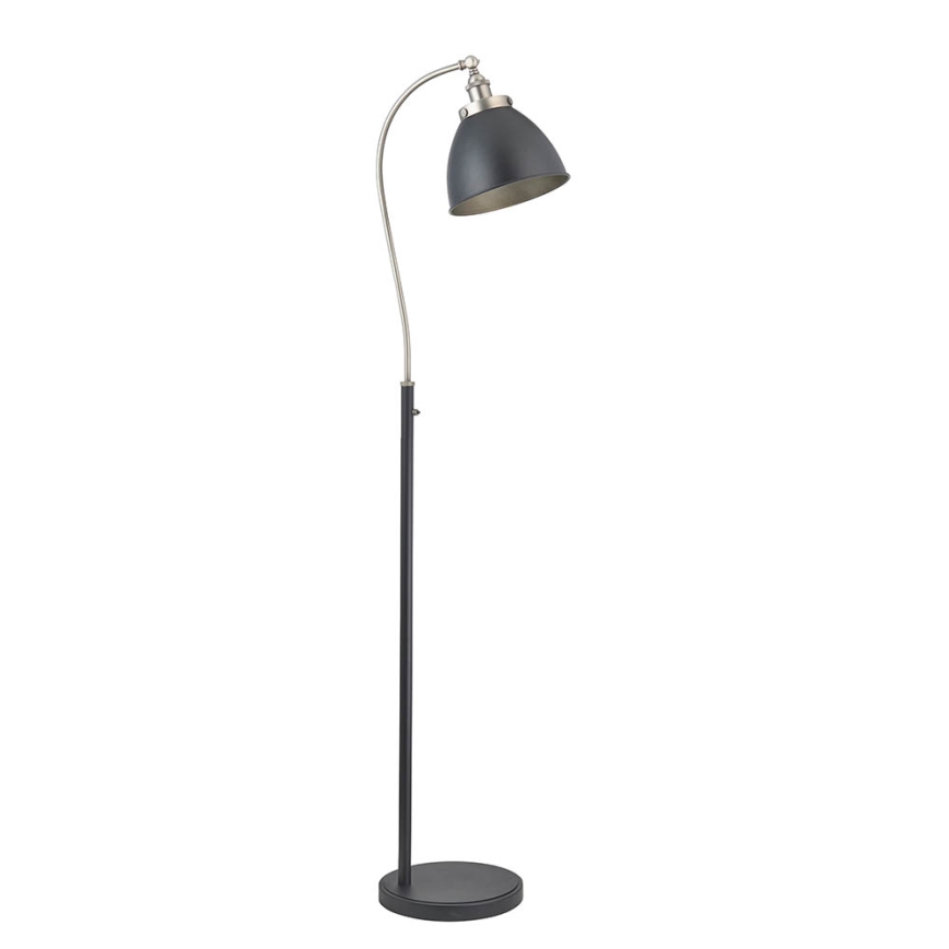 Endon 98753 - Επιδαπέδιο φωτιστικό FRANKLIN 1xE27/10W/230V ματ χρώμιο/ανθρακί