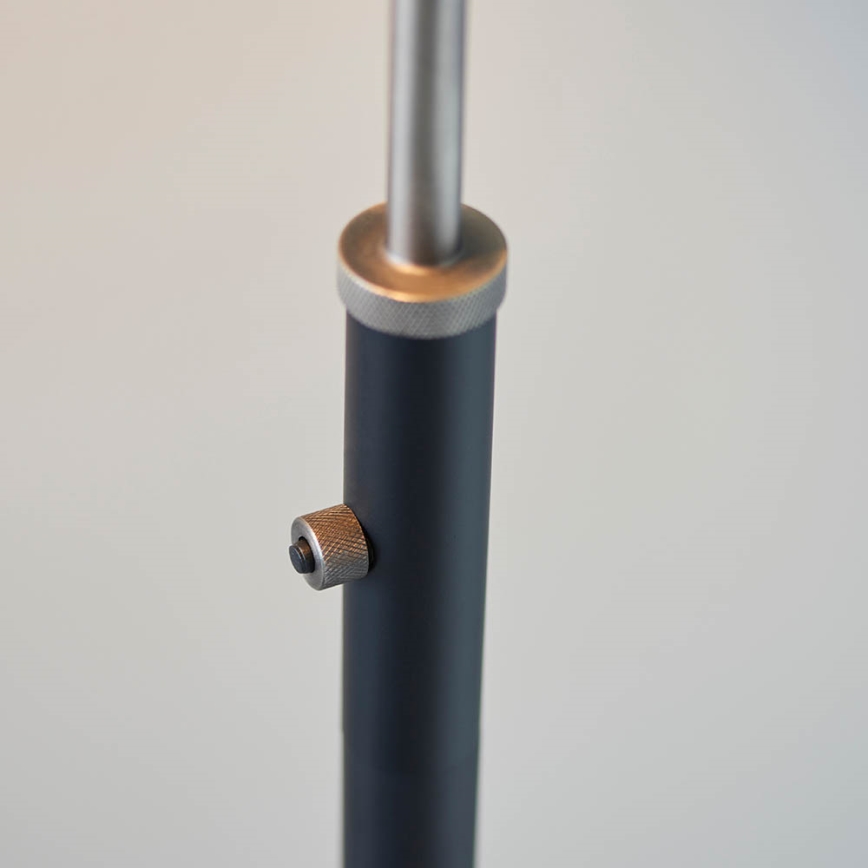 Endon 98753 - Επιδαπέδιο φωτιστικό FRANKLIN 1xE27/10W/230V ματ χρώμιο/ανθρακί