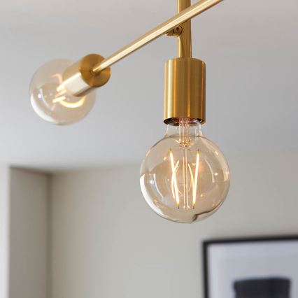 Endon 98786 - Πολυέλαιος σε ράβδο SOHAN 5xE27/10W/230V, ορείχαλκος
