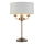 Endon 98932 - Επιτραπέζιο φωτιστικό HIGHCLERE 3xE14/18W/230V λευκό/ορείχαλκο διάμ. 32 εκ.