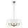 Endon 98933 - Κρεμαστό φωτιστικό οροφής HIGHCLERE 6xE14/40W/230V λευκό/ορείχαλκος