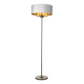 Endon 98935 - επιδαπέδιο φωτιστικό HIGHCLERE 3xE14/40W/230V λευκό/ορείχαλκος διάμετρος 47 cm