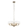 Endon 98936 - Κρεμαστό φωτιστικό οροφής HIGHCLERE 6xE14/28W/230V λευκό/ορείχαλκος