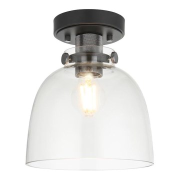 Endon 99106 - Φωτιστικό οροφής URBAN 1xE27/10W/230V μαύρο/διαφανές