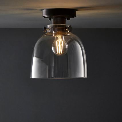 Endon 99106 - Φωτιστικό οροφής URBAN 1xE27/10W/230V μαύρο/διαφανές