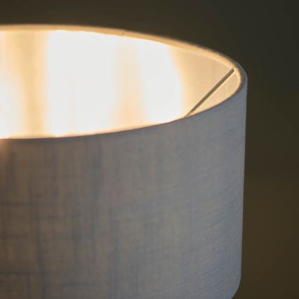 Endon 99149 - Eπιτραπέζιο φωτιστικό HIGHCLERE 3xE14/18W/230V γκρι/γυαλιστερό χρώμιο διάμετρος 32 cm