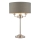 Endon 99149 - Eπιτραπέζιο φωτιστικό HIGHCLERE 3xE14/18W/230V γκρι/γυαλιστερό χρώμιο διάμετρος 32 cm