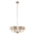 Endon 99151 - Πολυέλαιος με αλυσίδα HIGHCLERE 6xE14/28W/230V γκρι/ματ χρώμιο διάμ. 53 εκ.