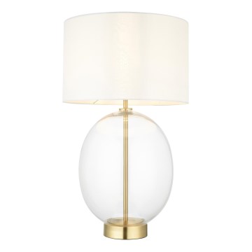 Endon 99292 - Ρυθμιζόμενη επιτραπέζια λάμπα KELDA 1xE27/10W/230V κρεμ/χρυσή