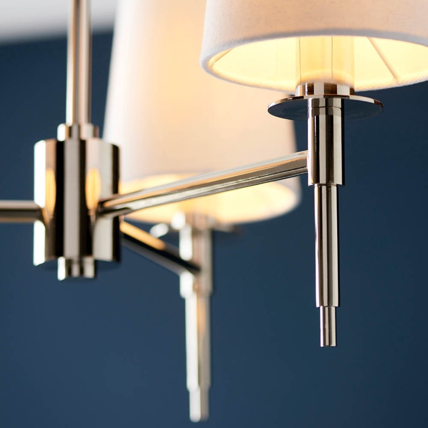 Endon 99455 - Φωτιστικό οροφής με ράβδο 3xE14/6W/230V γυαλιστερό χρώμιο/λευκό