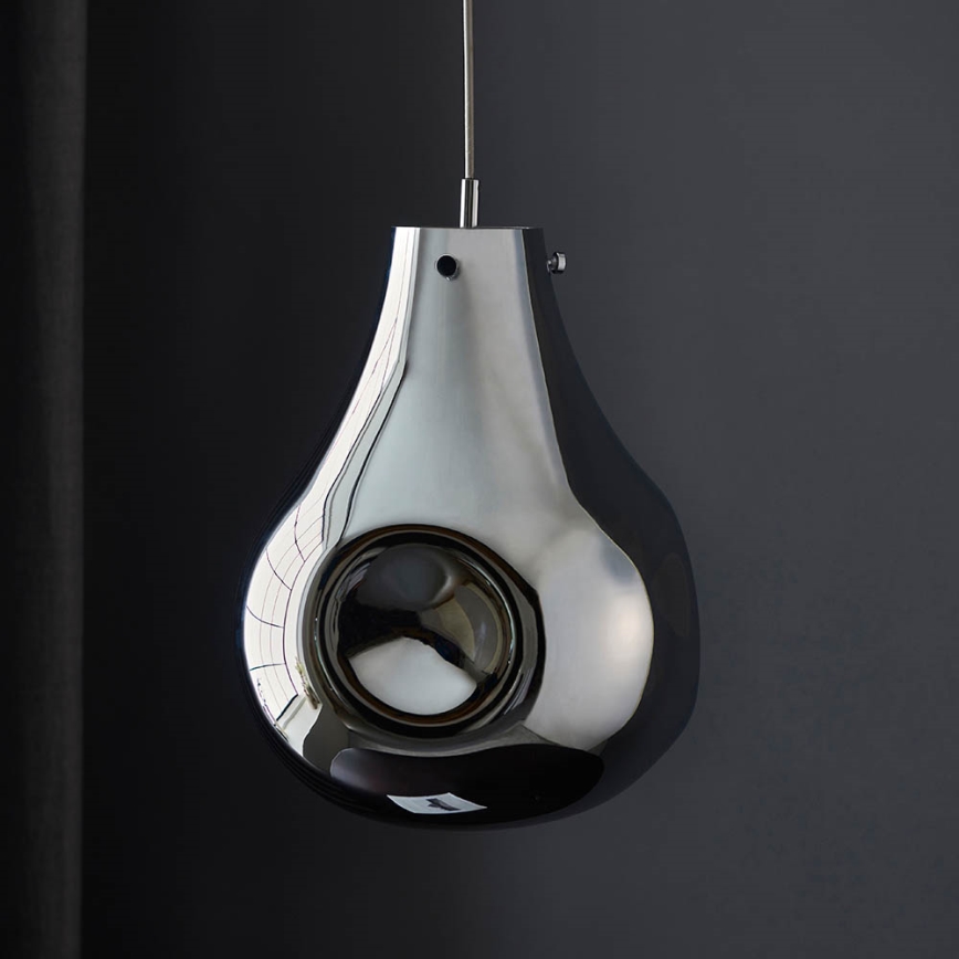 Endon 99788 - Κρεμαστό φωτιστικό με καλώδιο EUROPA 1xE27/10W/230V σε καπνιστό μαύρο