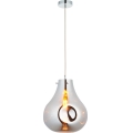 Endon 99788 - Κρεμαστό φωτιστικό με καλώδιο EUROPA 1xE27/10W/230V σε καπνιστό μαύρο