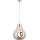 Endon 99788 - Κρεμαστό φωτιστικό με καλώδιο EUROPA 1xE27/10W/230V σε καπνιστό μαύρο
