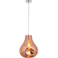 Endon 99790 - Κρεμαστό φωτιστικό με καλώδιο EUROPA 1xE27/10W/230V καπνιστό καφέ