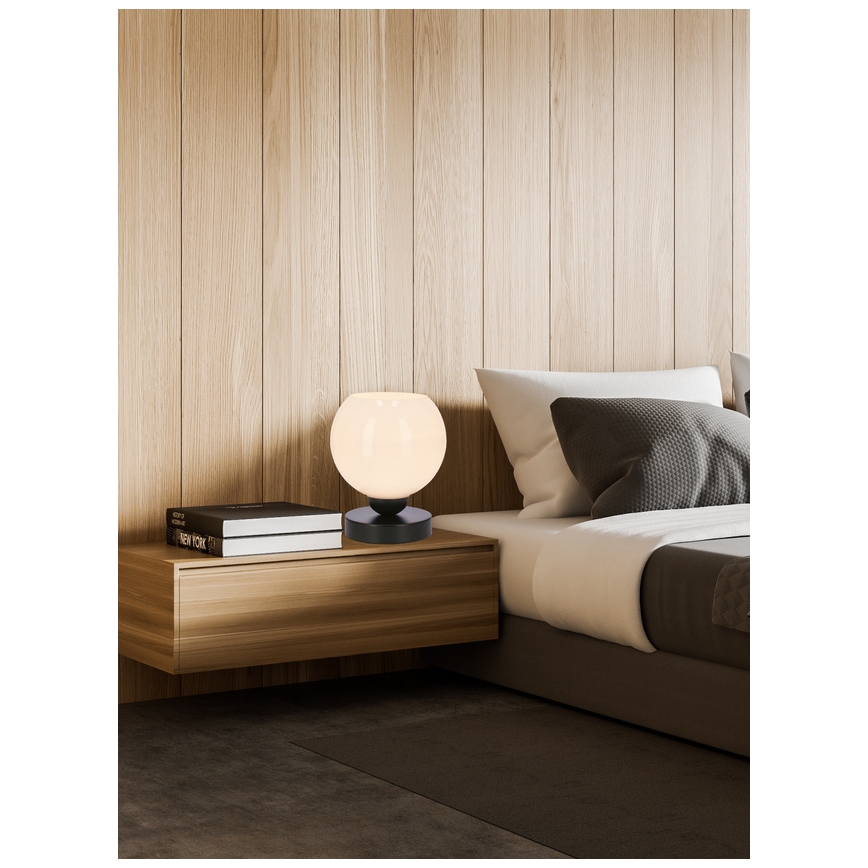 Eπιτραπέζια λάμπα CALDERA 1xE27/60W/230V μαύρο