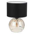 Eπιτραπέζια λάμπα JETTE 1xE27/15W/230V μαύρο/μπεζ