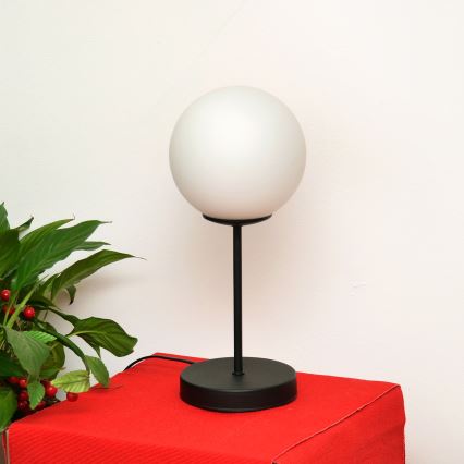 Eπιτραπέζια λάμπα MOON 1xE27/15W/230V μαύρο