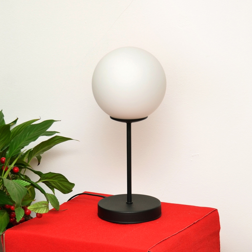 Eπιτραπέζια λάμπα MOON 1xE27/15W/230V μαύρο