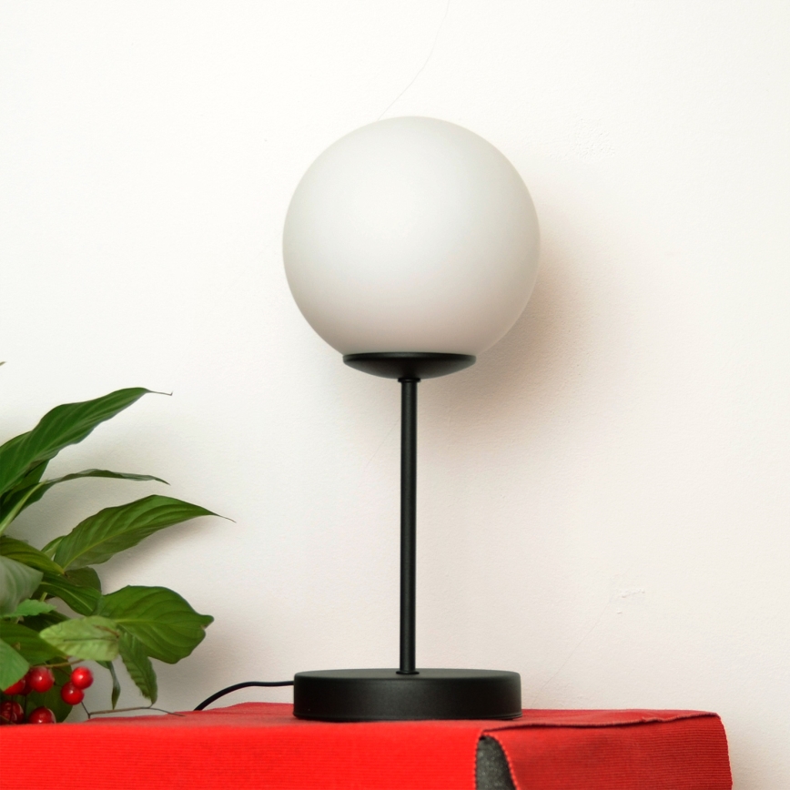 Eπιτραπέζια λάμπα MOON 1xE27/15W/230V μαύρο