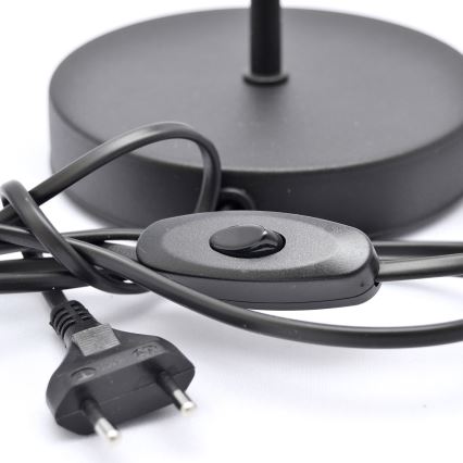 Eπιτραπέζια λάμπα MOON 1xE27/15W/230V μαύρο