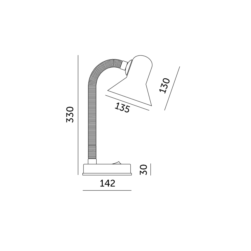 Eπιτραπέζια λάμπα SMIESZEK 1xE27/40W/230V λευκό