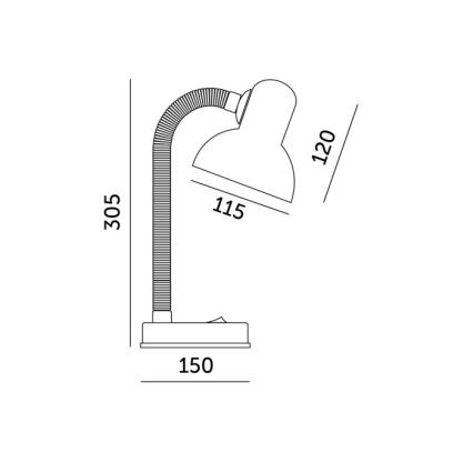 Eπιτραπέζια λάμπα SMIESZEK 1xE27/40W/230V κίτρινο