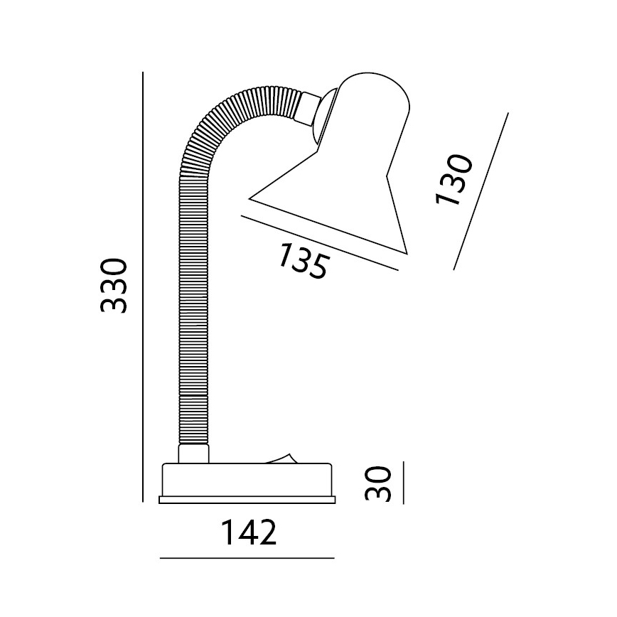 Eπιτραπέζια λάμπα SMIESZEK 1xE27/40W/230V μπλε
