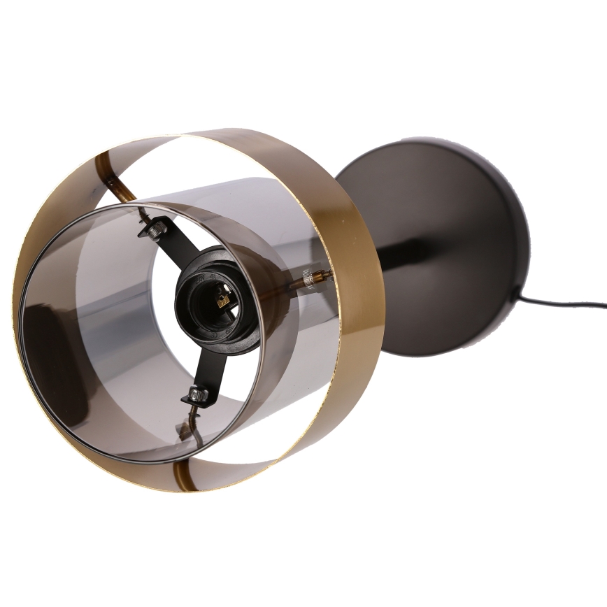 Eπιτραπέζια λάμπα SPIEGA 1xE27/60W/230V χρυσαφί/μαύρο