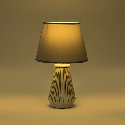 Eπιτραπέζιο φωτιστικό 1xE14/40W/230V πατίνα/γκρι