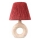 Eπιτραπέζιο φωτιστικό 1xE27/40W/230V λευκό/κόκκινο