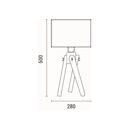 Eπιτραπέζιο φωτιστικό 1xE27/40W/230V