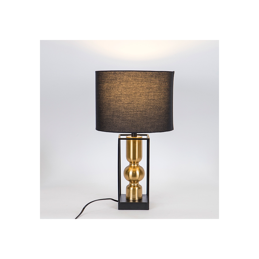 Eπιτραπέζιο φωτιστικό 1xE27/40W/230V μαύρο/χρυσό